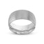 Silver gold ring polished finish domed style 10mm width with 'IVANOFF' branding on a white background