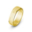 14k Yellow Gold Mens Wedding Band with rectangular accents