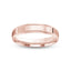 Rose gold ring polished finish mill-grained edges 4mm with 'IVANOV' branding on a white background