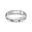 Silver gold ring polished finish mill-grained edges 5mm with 'IVANOV' branding on a white background