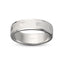 Silver 14k gold ring brushed finish faceted squares design all around the ring polished edges 6mm with 'IVANOV' branding on a white background