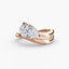 Pear Shaped Diamond The Wave Solitaire Engagement Ring 2