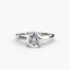 Diamond ring on a white background