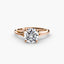 Solitaire engagement ring Setting 4