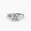 Solitaire engagement ring Setting 4