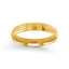 14k gold wedding band polished dome 4mm