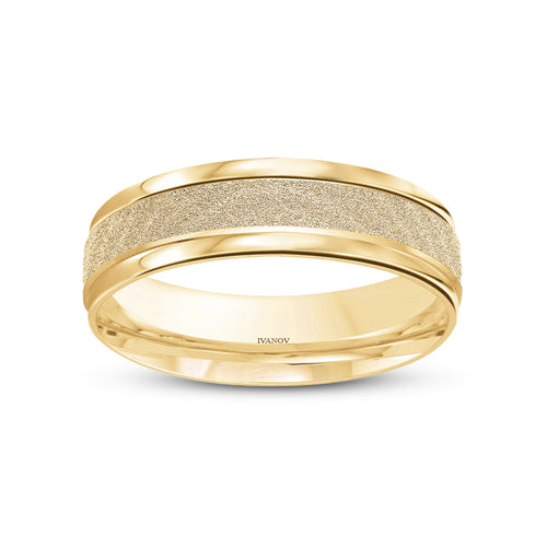 The Luminous Edge Ring: Solid Gold/Platinum, Rolled Finish, 6mm. Engrave It Free.