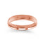 14k rose gold wedding band polished domed milgrained 4mm