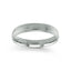 14k whitegold wedding band polished domed milgrained 5mm