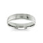 14k white gold wedding band polished domed milgrained 5mm
