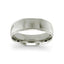 14k white gold wedding band polished domed milgrained 7mm