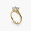 solitaire gold ring with a Asscher diamond