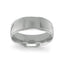14k white gold wedding band polished domed milgrained 8mm