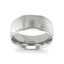 14k white gold wedding band polished domed milgrained 10mm