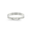 14k white gold  wedding band polished flat 2mm