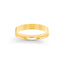 14k yellow gold mens wedding band polished flat 3mm