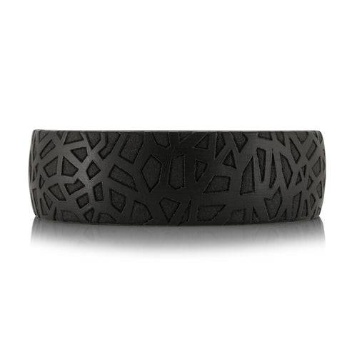 The Nightvein - Black Carbon Fiber Ring with Tantalum Interior