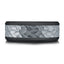 The Shadowline black tantalum men's wedding band with hammered titanium center inlay 8mm width