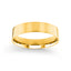 14k yellow gold mens wedding band polished flat 5mm
