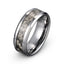 Achilleas - 8mm Tungsten Ring with Gray Carbon Fiber Inlay