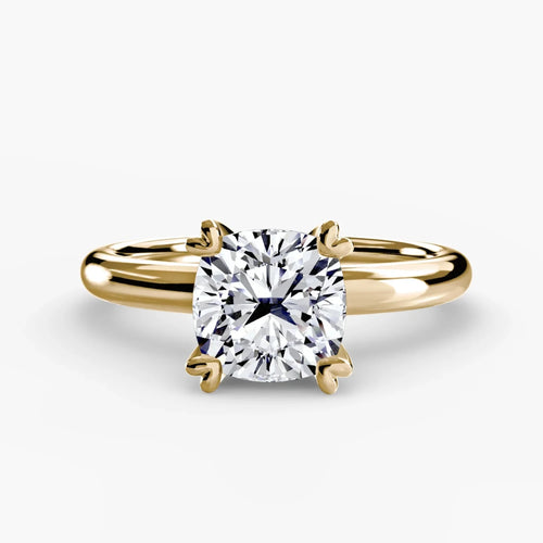 The Seris - Cushion Cut Diamond Double Prong Solitaire Engagement Ring