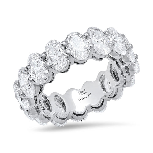 Aegean Elegance Oval Diamond Eternity Ring