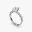 The Verity - Pear Shaped Diamond Engagement Ring with Marquise & Round Side Stones
