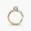 The Verity - Pear Shaped Diamond Engagement Ring with Marquise & Round Side Stones
