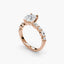 The Verity - Pear Shaped Diamond Engagement Ring with Marquise & Round Side Stones