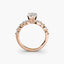 The Verity - Pear Shaped Diamond Engagement Ring with Marquise & Round Side Stones