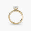 The Zevara - Pear Shaped Diamond Double Prong Solitaire Engagement Ring