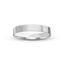 14k white gold wedding band polished finish flat style 2mm width Ivanov