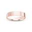 Rose gold ring polished flat 4mm with 'IVANOV' branding on a white background
