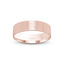 Rose gold ring brushed finish flat style 6mm width with 'IVANOV' branding on a white background