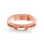 14k rose gold wedding band polished dome 5mm