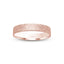 Rose gold ring flap finish flat style 3mm width with 'IVANOV' branding on a white background