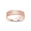Rose gold ring flap finish flat style 6mm width with 'IVANOV' branding on a white background