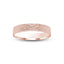 Rose gold ring hammered finish flat style 3mm width with 'IVANOV' branding on a white background