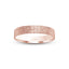Rose gold ring scratched finish flat style 3mm width with 'IVANOV' branding on a white background