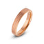 rose gold tungsten ring brushed 4mm