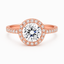 round diamond halo engagement ring