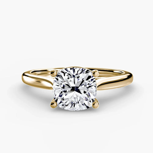 The Eloura - Classic Cushion Cut Diamond Solitaire Ring