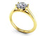 14k Gold Round Diamond Solitaire Engagement Ring - Modern Elysium