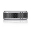 The Ferrox tantalum men's wedding band with carbon fiber inlay and polished beveled edges 8mm width