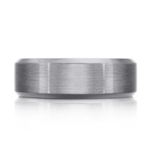 The Tecton - Tantalum Men's Wedding Band with Brushed Finish and Polished Edges