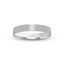 White gold brushed wedding band flat style 2mm width Ivanov Jewelry