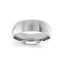 14k white gold wedding band polished dome 7mm