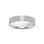 White gold ring brushed flat 4mm with 'IVANOV' branding on a white background