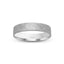 White gold ring flap finish flat style 4mm width with 'IVANOV' branding on a white background