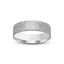 White gold ring flap finish flat style 6mm  with 'IVANOV' branding on a white background